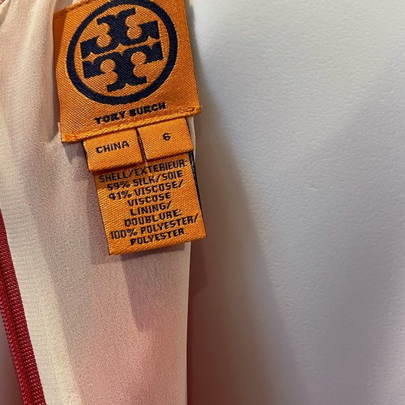 Tory Burch Red Sleeveless Silk Dress 6 NWOT - Picture 6 of 7